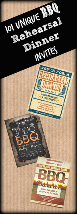 BBQ Rehearsal Dinner Invitations